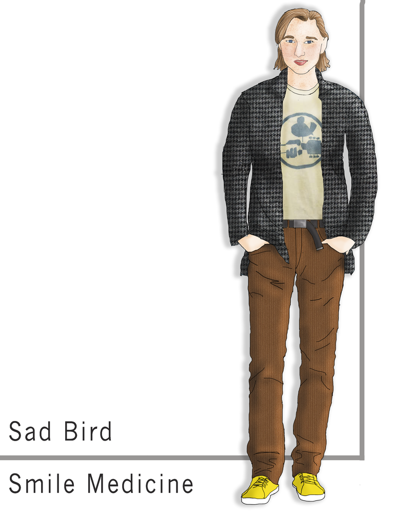 Costume rendering for Sad Bird